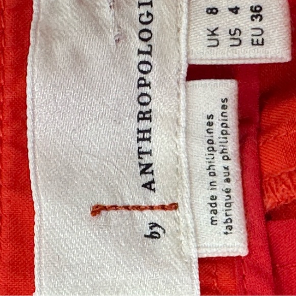 Anthropologie red pants size 4 - Picture 7 of 7